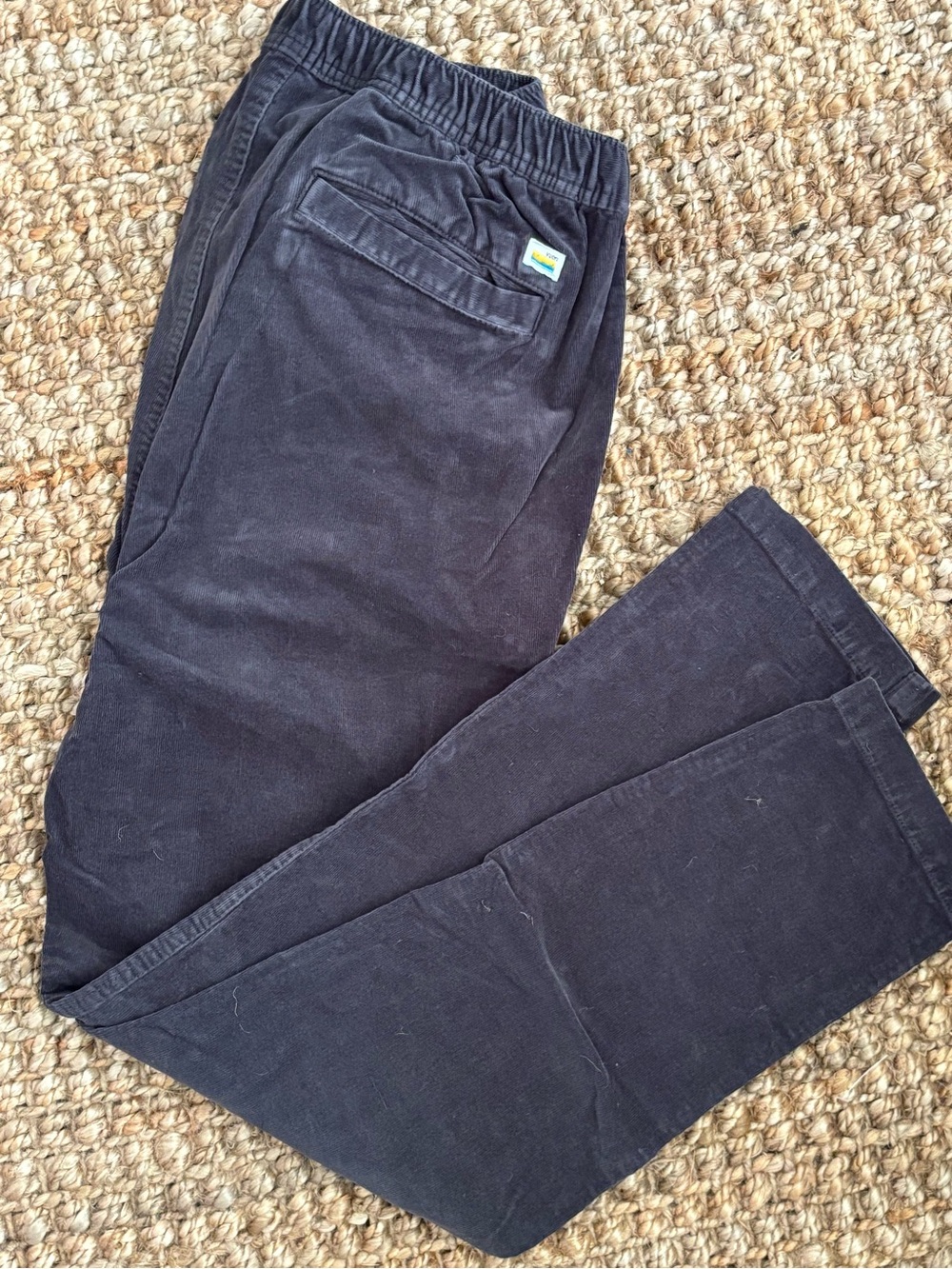 Vuori Men's Dark Navy Corduroy Ripstop Pants Large